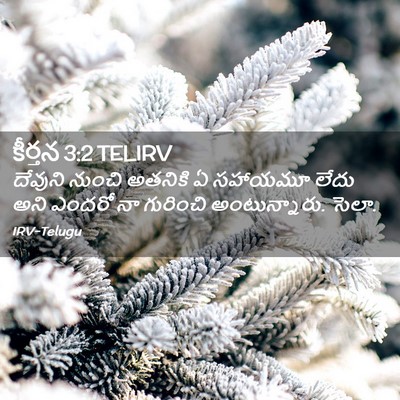 Picture 02 - కీర్తన 3:2 TELIRV - దేవుని నుంచి - Bible Verse Picture
