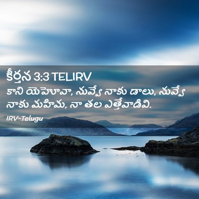 Picture 02 - కీర్తన 3:3 TELIRV - కాని యెహోవా, - Bible Verse Picture