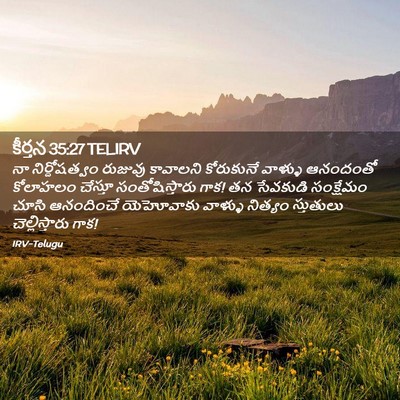 Picture 02 - కీర్తన 35:27 TELIRV - నా నిర్దోషత్వం - Bible Verse Picture