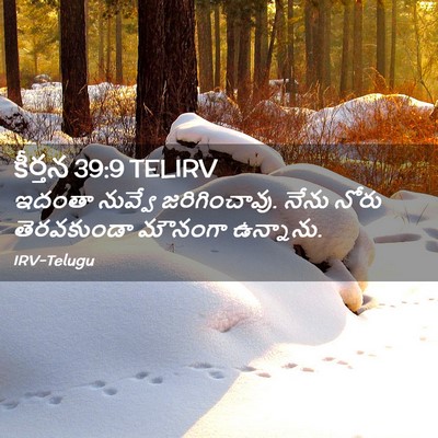 Picture 02 - కీర్తన 39:9 TELIRV - ఇదంతా నువ్వే - Bible Verse Picture