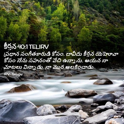 Picture 02 - కీర్తన 40:1 TELIRV - ప్రధాన - Bible Verse Picture
