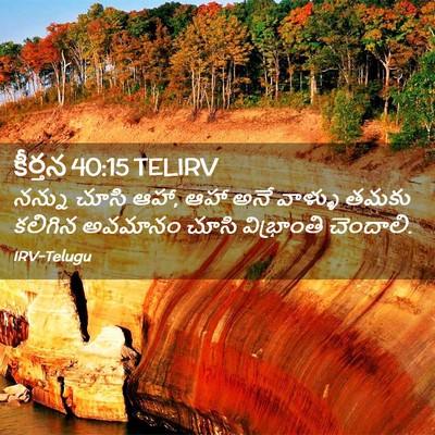 Picture 02 - కీర్తన 40:15 TELIRV - నన్ను చూసి ఆహా, ఆహా - Bible Verse Picture