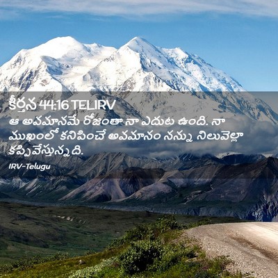Picture 02 - కీర్తన 44:16 TELIRV - ఆ అవమానమే రోజంతా - Bible Verse Picture