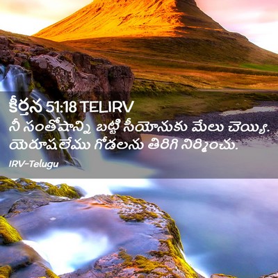 Picture 02 - కీర్తన 51:18 TELIRV - నీ సంతోషాన్ని - Bible Verse Picture