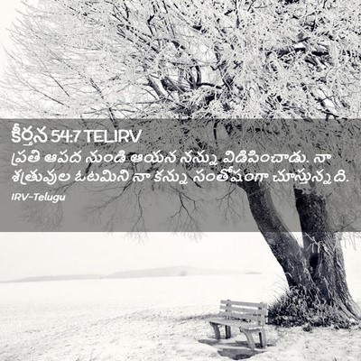 Picture 02 - కీర్తన 54:7 TELIRV - ప్రతి ఆపద నుండి - Bible Verse Picture