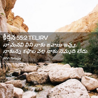 Picture 02 - కీర్తన 55:2 TELIRV - నా మనవి విని నాకు - Bible Verse Picture
