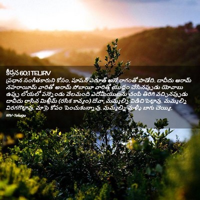Picture 02 - కీర్తన 60:1 TELIRV - ప్రధాన - Bible Verse Picture