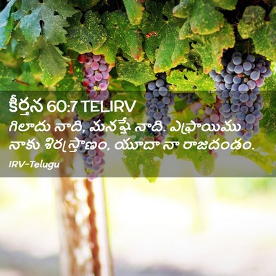 Picture 02 - కీర్తన 60:7 TELIRV - గిలాదు నాది, - Bible Verse Picture