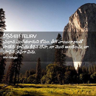 Picture 02 - కీర్తన 61:1 TELIRV - ప్రధాన - Bible Verse Picture