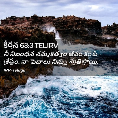 Picture 02 - కీర్తన 63:3 TELIRV - నీ నిబంధన - Bible Verse Picture