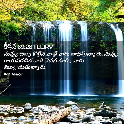 Picture 02 - కీర్తన 69:26 TELIRV - నువ్వు దెబ్బ - Bible Verse Picture