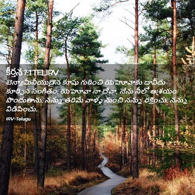 Picture 02 - కీర్తన 7:1 TELIRV - బెన్యామీనీయుడైన - Bible Verse Picture