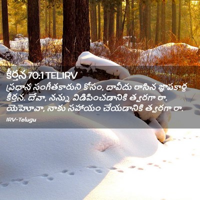 Picture 02 - కీర్తన 70:1 TELIRV - ప్రధాన - Bible Verse Picture