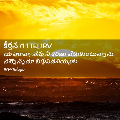 Picture 02 - కీర్తన 71:1 TELIRV - యెహోవా, నేను నీ - Bible Verse Picture