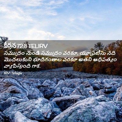 Picture 02 - కీర్తన 72:8 TELIRV - సముద్రం నుండి - Bible Verse Picture