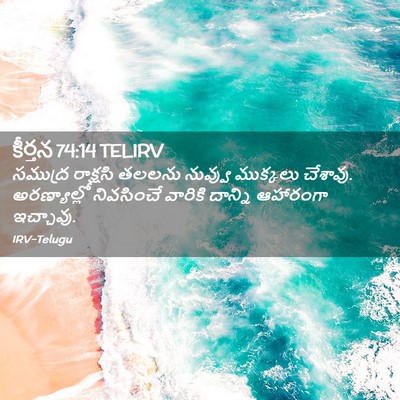 Picture 02 - కీర్తన 74:14 TELIRV - సముద్ర రాక్షసి - Bible Verse Picture