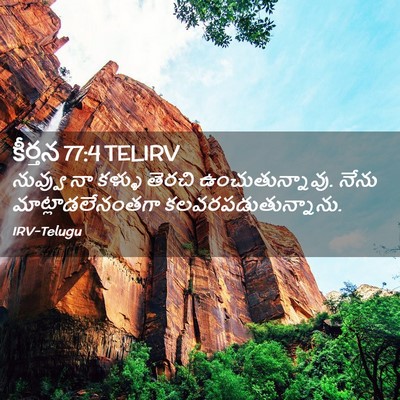 Picture 02 - కీర్తన 77:4 TELIRV - నువ్వు నా కళ్ళు - Bible Verse Picture