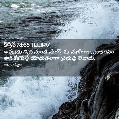 Picture 02 - కీర్తన 78:65 TELIRV - అప్పుడు నిద్ర - Bible Verse Picture
