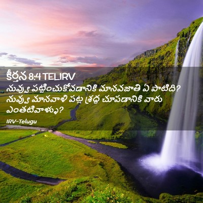 Picture 02 - కీర్తన 8:4 TELIRV - నువ్వు - Bible Verse Picture