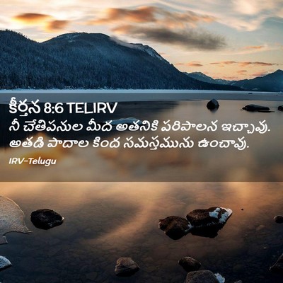 Picture 02 - కీర్తన 8:6 TELIRV - నీ చేతిపనుల మీద - Bible Verse Picture