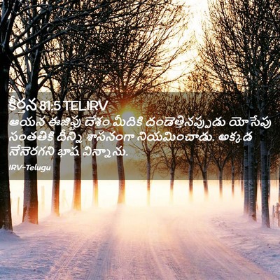 Picture 02 - కీర్తన 81:5 TELIRV - ఆయన ఈజిప్టు దేశం - Bible Verse Picture