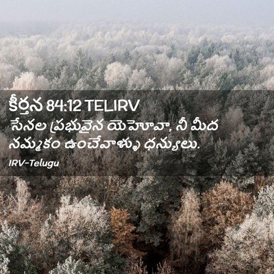 Picture 02 - కీర్తన 84:12 TELIRV - సేనల ప్రభువైన - Bible Verse Picture