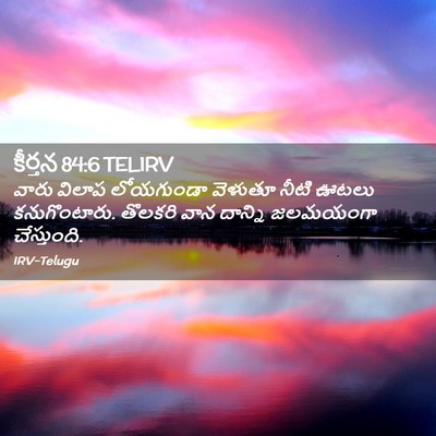 Picture 02 - కీర్తన 84:6 TELIRV - వారు విలాప - Bible Verse Picture