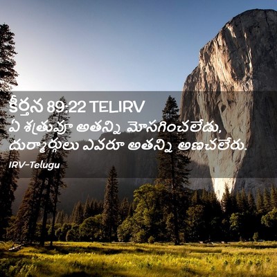 Picture 02 - కీర్తన 89:22 TELIRV - ఏ శత్రువూ అతన్ని - Bible Verse Picture
