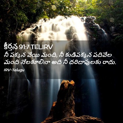 Picture 02 - కీర్తన 91:7 TELIRV - నీ పక్కన వేయి మంది, - Bible Verse Picture