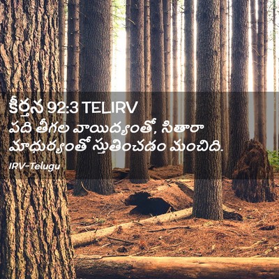 Picture 02 - కీర్తన 92:3 TELIRV - పది తీగల - Bible Verse Picture