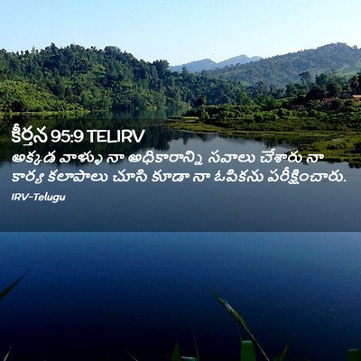 Picture 02 - కీర్తన 95:9 TELIRV - అక్కడ వాళ్ళు నా - Bible Verse Picture