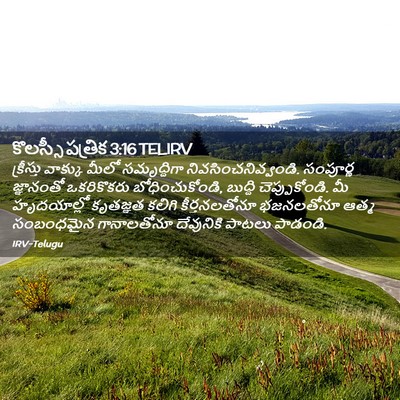 Picture 02 - కొలస్సీ పత్రిక 3:16 TELIRV - క్రీస్తు వాక్కు - Bible Verse Picture