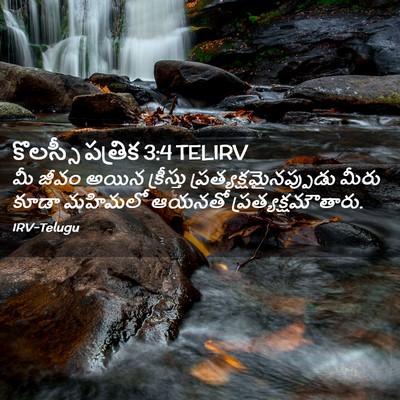 Picture 02 - కొలస్సీ పత్రిక 3:4 TELIRV - మీ జీవం అయిన - Bible Verse Picture