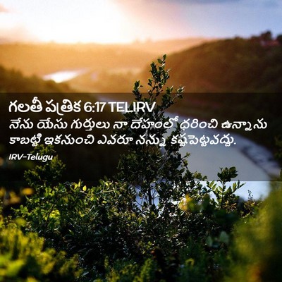 Picture 02 - గలతీ పత్రిక 6:17 TELIRV - నేను యేసు - Bible Verse Picture