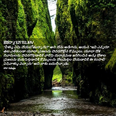 Picture 02 - జెకర్యా 1:21 TELIRV - “వీళ్ళు ఏమి - Bible Verse Picture