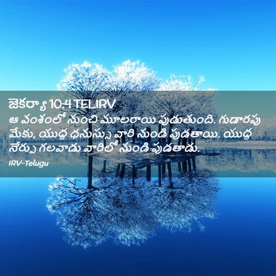 Picture 02 - జెకర్యా 10:4 TELIRV - ఆ వంశంలో నుంచి - Bible Verse Picture