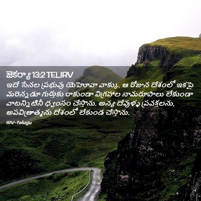 Picture 02 - జెకర్యా 13:2 TELIRV - ఇదే సేనల ప్రభువు - Bible Verse Picture