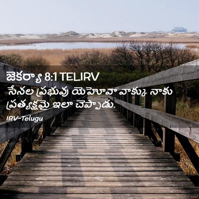 Picture 02 - జెకర్యా 8:1 TELIRV - సేనల ప్రభువు - Bible Verse Picture