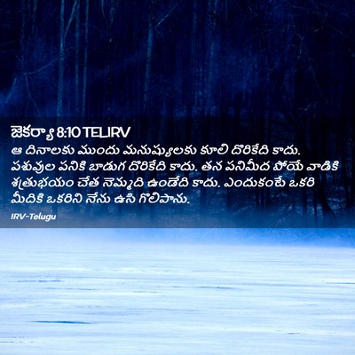 Picture 02 - జెకర్యా 8:10 TELIRV - ఆ దినాలకు ముందు - Bible Verse Picture