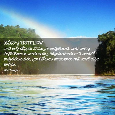 Picture 02 - జెఫన్యా 1:13 TELIRV - వారి ఆస్తి దోపుడు - Bible Verse Picture