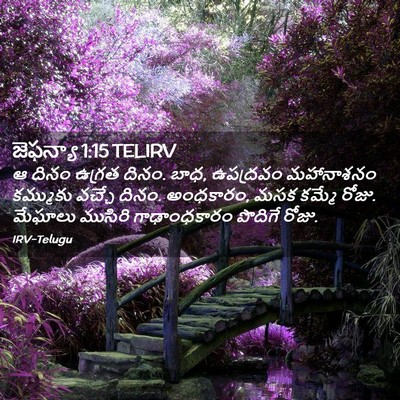 Picture 02 - జెఫన్యా 1:15 TELIRV - ఆ దినం ఉగ్రత దినం. - Bible Verse Picture