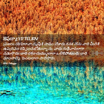 Picture 02 - జెఫన్యా 1:17 TELIRV - ప్రజలు యెహోవా - Bible Verse Picture