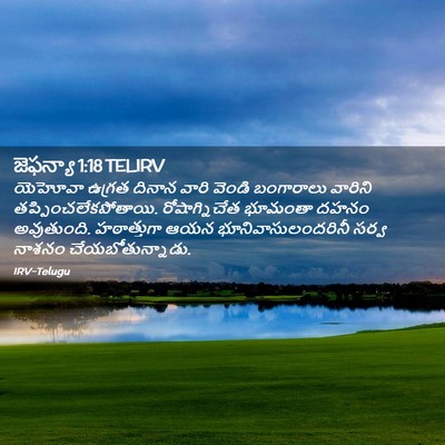 Picture 02 - జెఫన్యా 1:18 TELIRV - యెహోవా ఉగ్రత - Bible Verse Picture