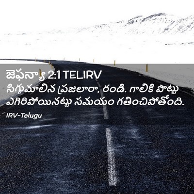 Picture 02 - జెఫన్యా 2:1 TELIRV - సిగ్గుమాలిన - Bible Verse Picture