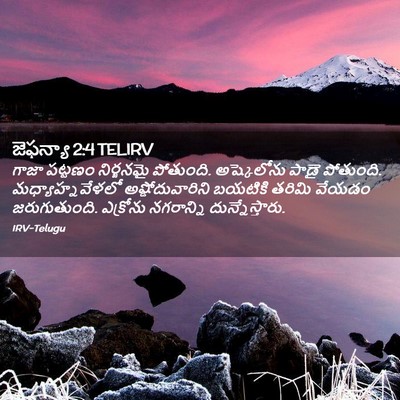 Picture 02 - జెఫన్యా 2:4 TELIRV - గాజా పట్టణం - Bible Verse Picture