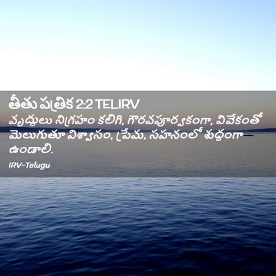 Picture 02 - తీతు పత్రిక 2:2 TELIRV - వృద్ధులు నిగ్రహం - Bible Verse Picture
