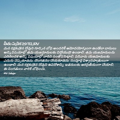 Picture 02 - తీతు పత్రిక 2:9 TELIRV - మన రక్షకుడైన - Bible Verse Picture