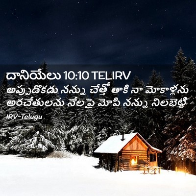 Picture 02 - దానియేలు 10:10 TELIRV - అప్పుడొకడు నన్ను - Bible Verse Picture