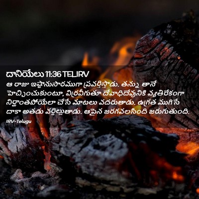 Picture 02 - దానియేలు 11:36 TELIRV - ఆ రాజు - Bible Verse Picture