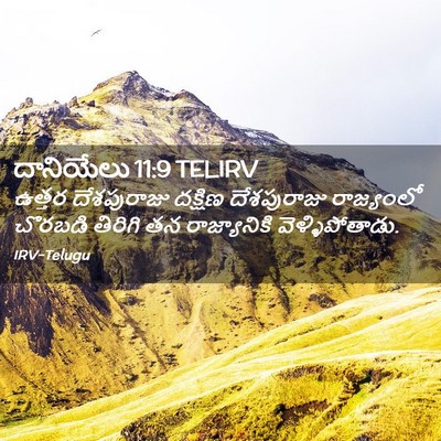 Picture 02 - దానియేలు 11:9 TELIRV - ఉత్తర దేశపురాజు - Bible Verse Picture